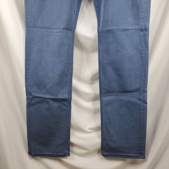 Paige Men's Blue Federal Straight Leg Jeans Slim Fit Denim Stretch Size 33 - Picture 6 of 14